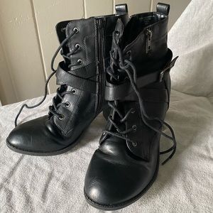 Diba black heeled booties - size 8.5